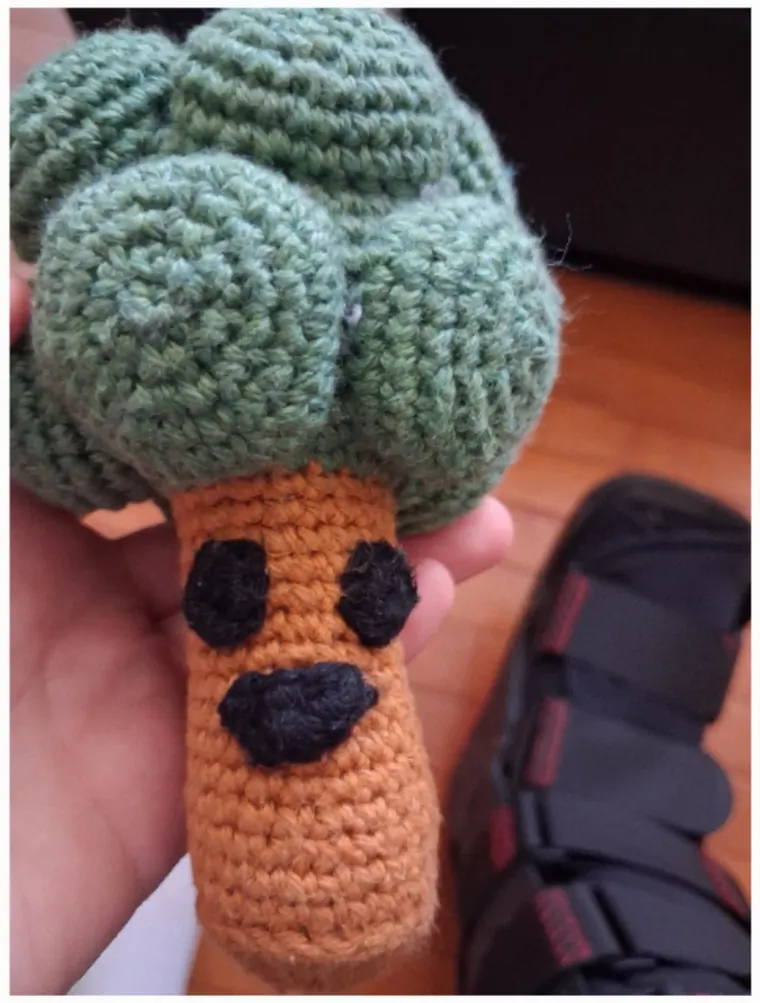 The finished Mr Tree with its ten green lobes