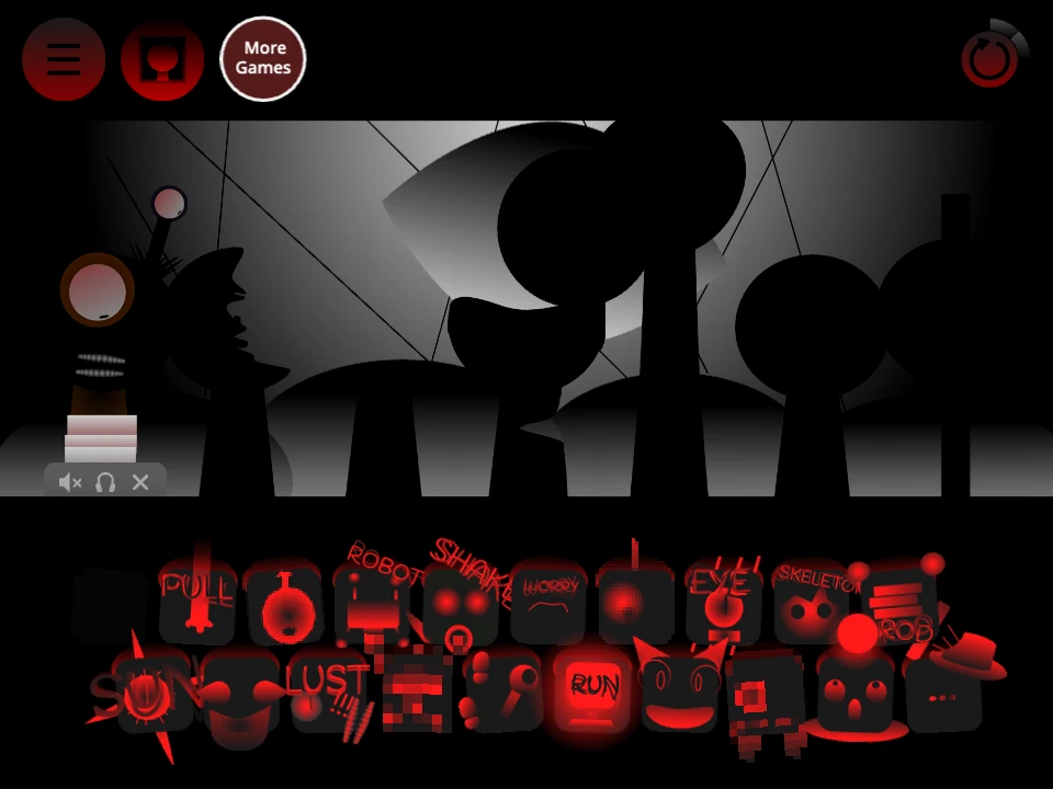 Sprunki Phase 4.5 Remake after placing the first sound icon