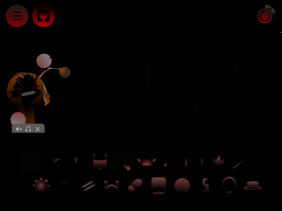 Sprunki Phase 4 stage after placing the first sound icon