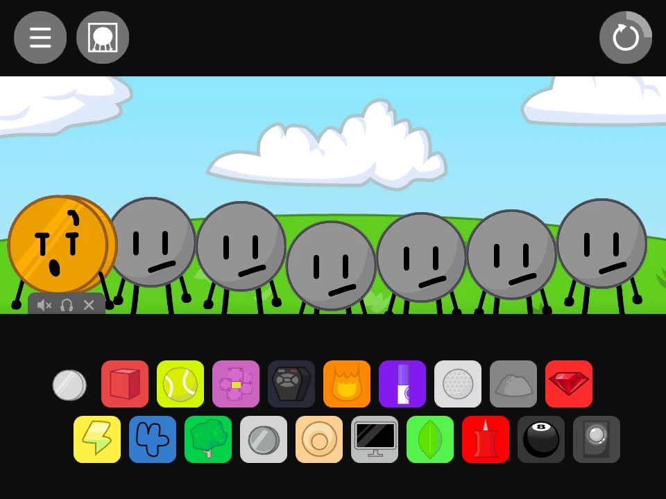 Sprunki × BFDI after placing a sound icon
