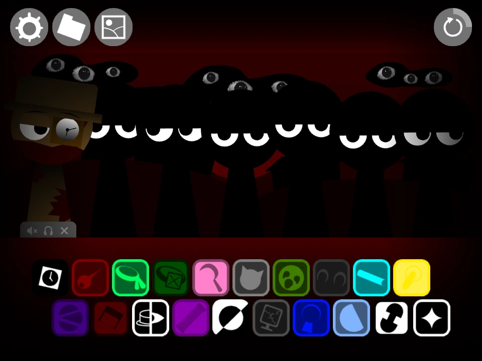 Sprunki: The Lost File after placing a sound icon